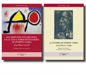 Presentació del llibres &quot;Els principis fonamentals en la tasca  normativitzadora de Pompeu Fabra&quot; i &quot;La victòria de Pompeu Fabra&quot;